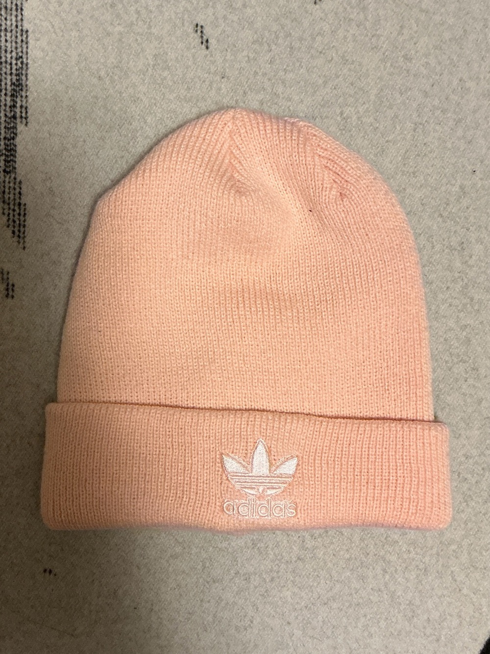 adidas Kids Light Pink Cuffed Knit Beanie